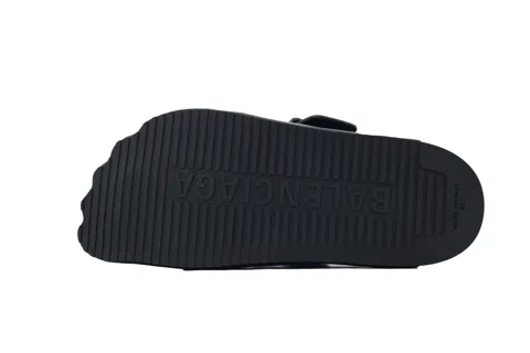 Balenciaga Slides Black Leather – photo 4