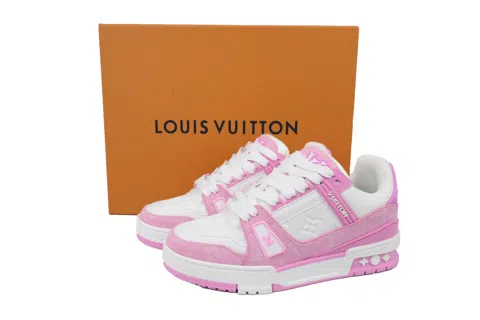 Louis Vuitton Trainer White/Pink Denim – photo 6