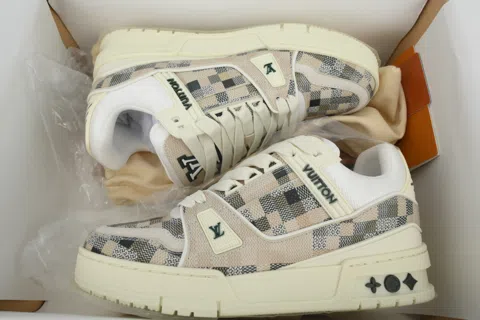 Louis Vuitton Trainer Grey/White Check – photo 8