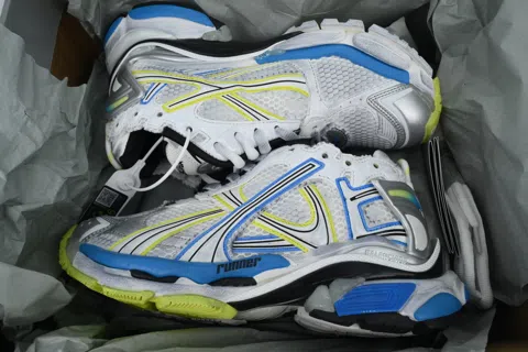 Balenciaga Runner White/Blue/Yellow – photo 8