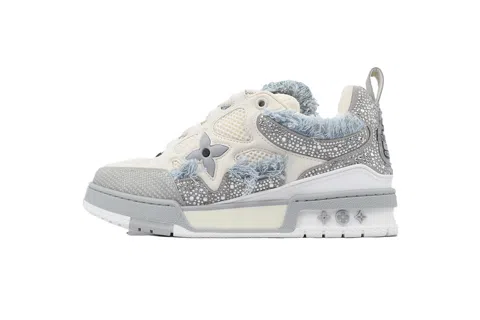 Louis Vuitton Skate Grey/White Pony Hair