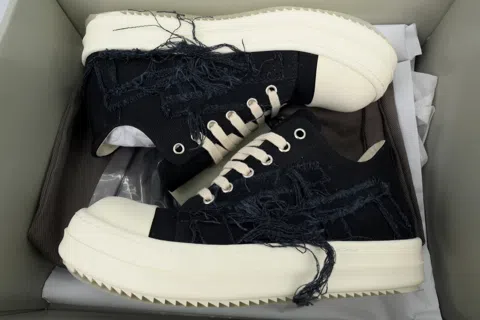 Rick Owens Sneakers Distressed Canvas – photo 8