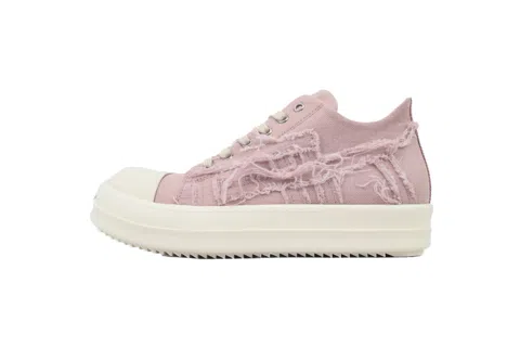 Rick Owens Sneakers Distressed Pink