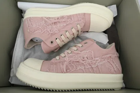 Rick Owens Sneakers Distressed Pink – photo 8
