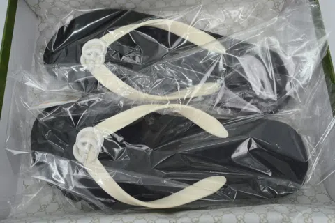 Gucci Slide Cream/Black – photo 8