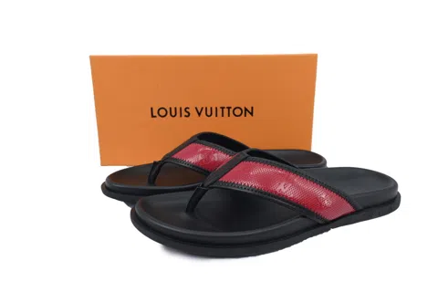 Louis Vuitton Slides Black/Red – photo 6