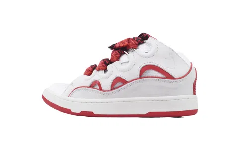 Lanvin Curb White/Red