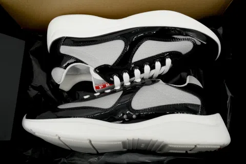 Prada Sneakers Black/White Patent – photo 8