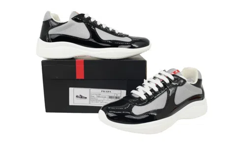 Prada Sneakers Black/White Patent – photo 7