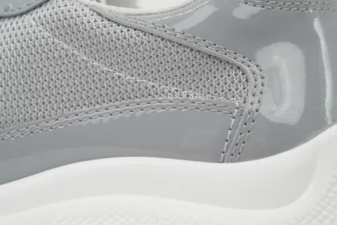 Prada Sneakers White/Grey Patent – photo 5