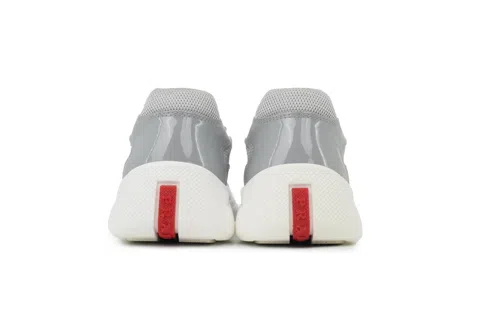Prada Sneakers White/Grey Patent – photo 3