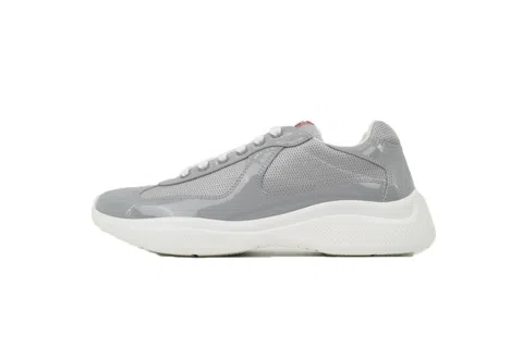 Prada Sneakers White/Grey Patent