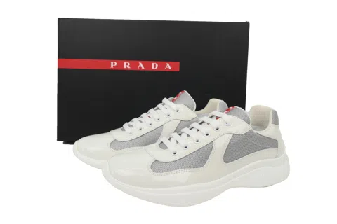 Prada Sneakers White/Silver Patent – photo 6