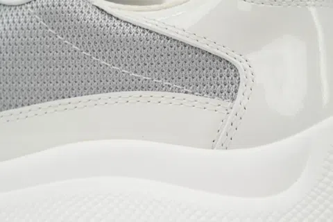 Prada Sneakers White/Silver Patent – photo 5
