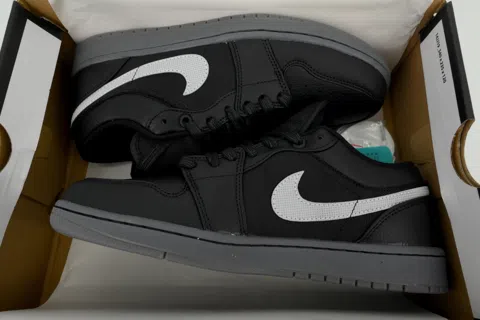 Air Jordan 1 Low Black White Dark Gum – photo 8