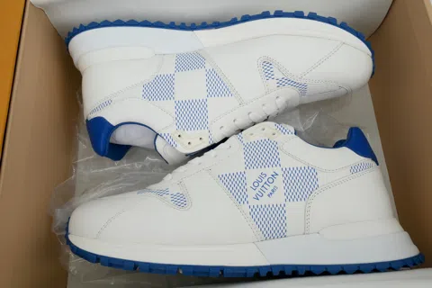 Louis Vuitton Running Shoes White/Blue Check – photo 8