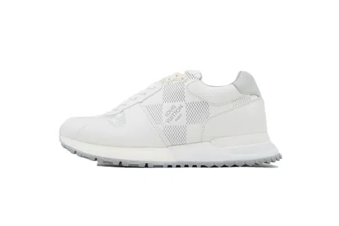 Louis Vuitton Running Shoes Grey/White Check