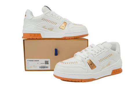 Louis Vuitton Trainer White/Orange – photo 7