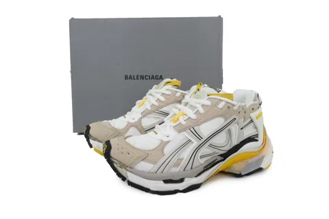 Balenciaga Runner White Yellow – photo 6