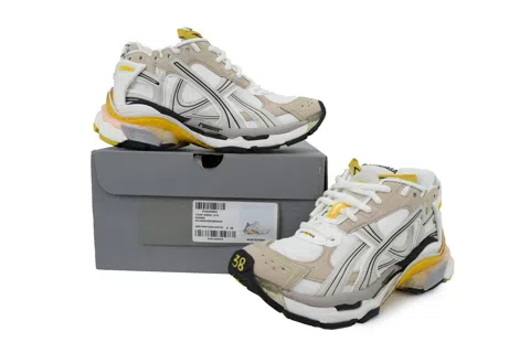 Balenciaga Runner White Yellow – photo 7