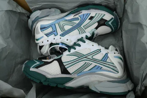 Balenciaga Runner White Green Blue – photo 8