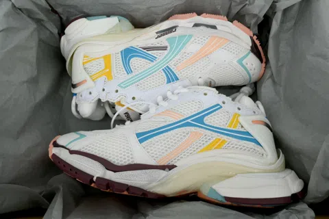Balenciaga Runner White Blue Yellow – photo 8