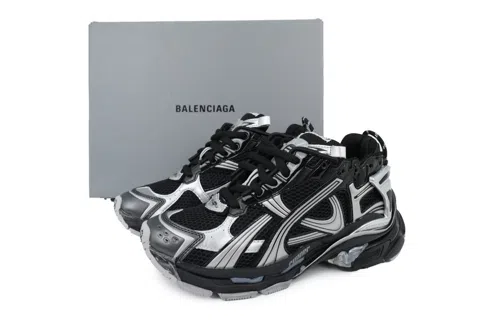 Balenciaga Runner Black Silver – photo 7