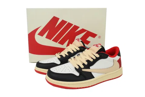 Travis Scott x Air Jordan 1 Low Black/White/Red – photo 6