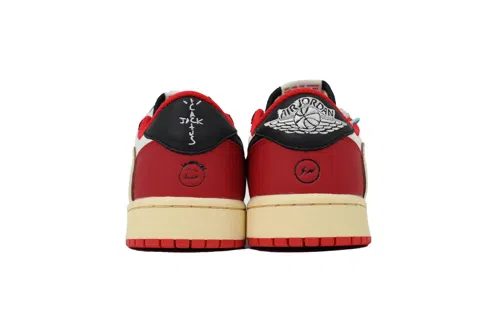 Travis Scott x Air Jordan 1 Low Black/White/Red – photo 3