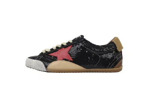 Golden Goose True-Star Black Sequin
