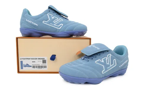 Louis Vuitton Sneakers Blue Suede – photo 6