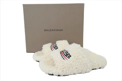 Balenciaga Furry Slide White – photo 7