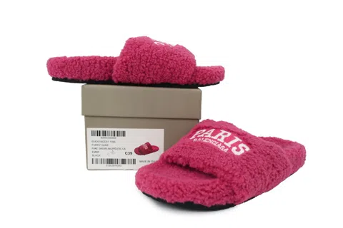 Balenciaga Furry Slide Bright Red – photo 8