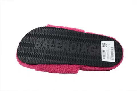 Balenciaga Furry Slide Bright Red – photo 4