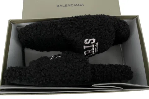 Balenciaga Furry Slide Black/White – photo 9