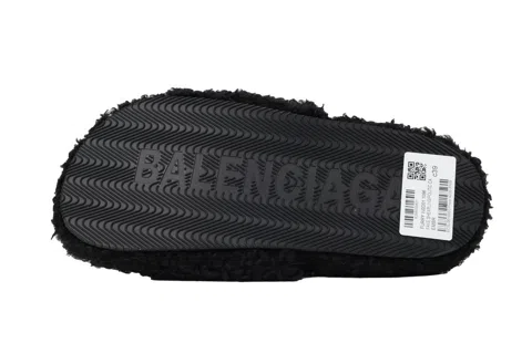 Balenciaga Furry Slide Black/White – photo 4