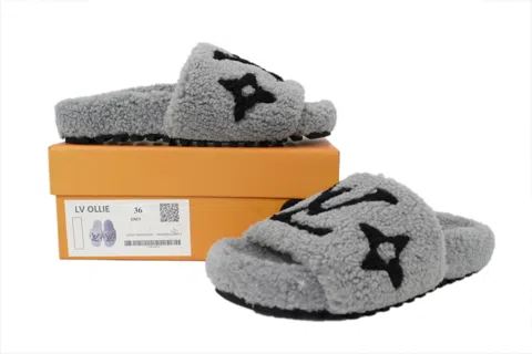Louis Vuitton Slides Dark Grey – photo 7