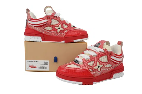 Louis Vuitton Trainer Red Wool – photo 7