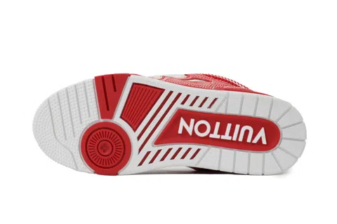 Louis Vuitton Trainer Red Wool – photo 4