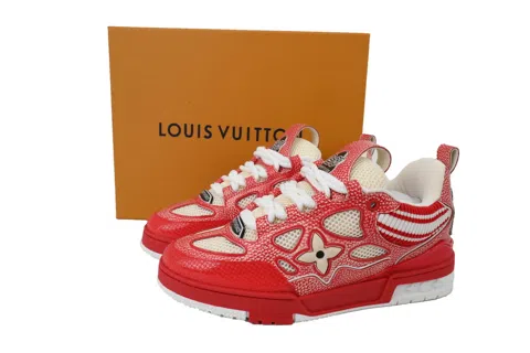 Louis Vuitton Trainer Red Wool – photo 6