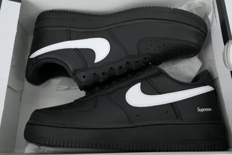 Supreme x Nike Air Force 1 Low Box Logo - Black White – photo 8