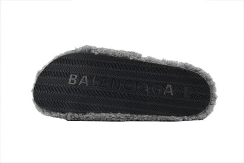 Balenciaga Furry Slide Grey – photo 4