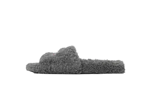 Balenciaga Furry Slide Grey