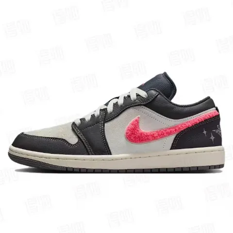 Air Jordan 1 Low Light Graphite Hot Punch