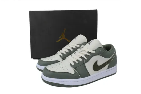 Air Jordan 1 Low Green/White – photo 6
