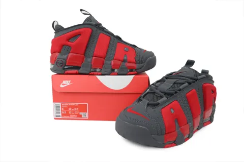 Nike Air More Uptempo Dark Grey Light Crimson – photo 7