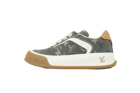 Louis Vuitton Trainer Green Print