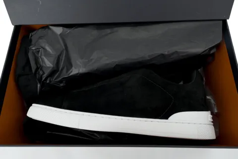 Zegna Sneakers Black Suede – photo 8