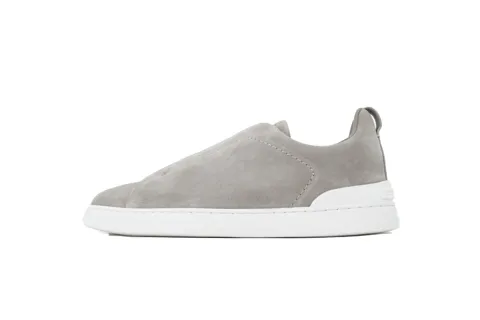 Zegna Sneakers Grey Suede