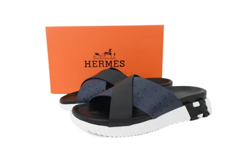 Hermès Slides Blue – photo 7